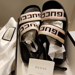 Gucci Stripe Strap Sandals